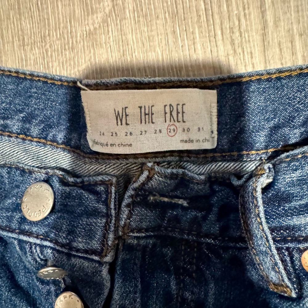 We The Free Blue Classic Denim Jeans